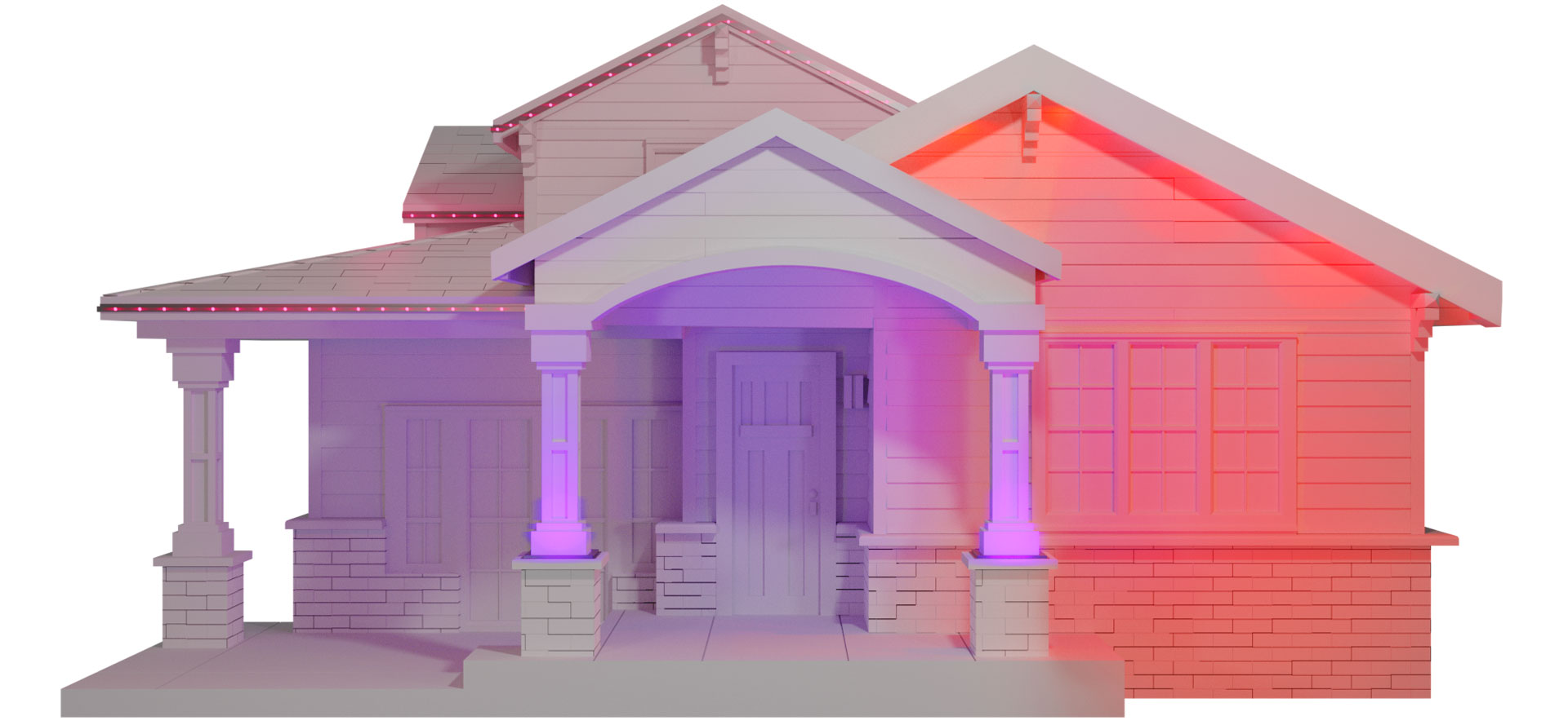 Oelo permanent Christmas lights offer versatile mounting